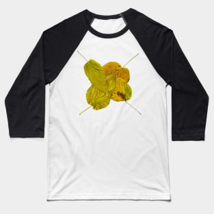 Colorful Autumn Leaves Baseball T-Shirt